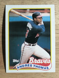 1989 Topps #523 Andres Thomas
