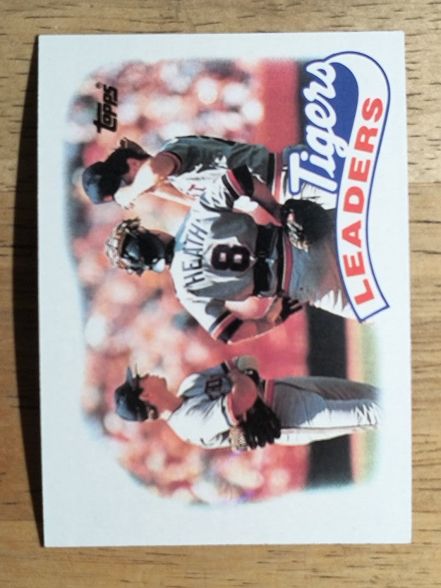 1989 Topps #609 Frank Tanana/Alan Trammell/Mike Heath TL