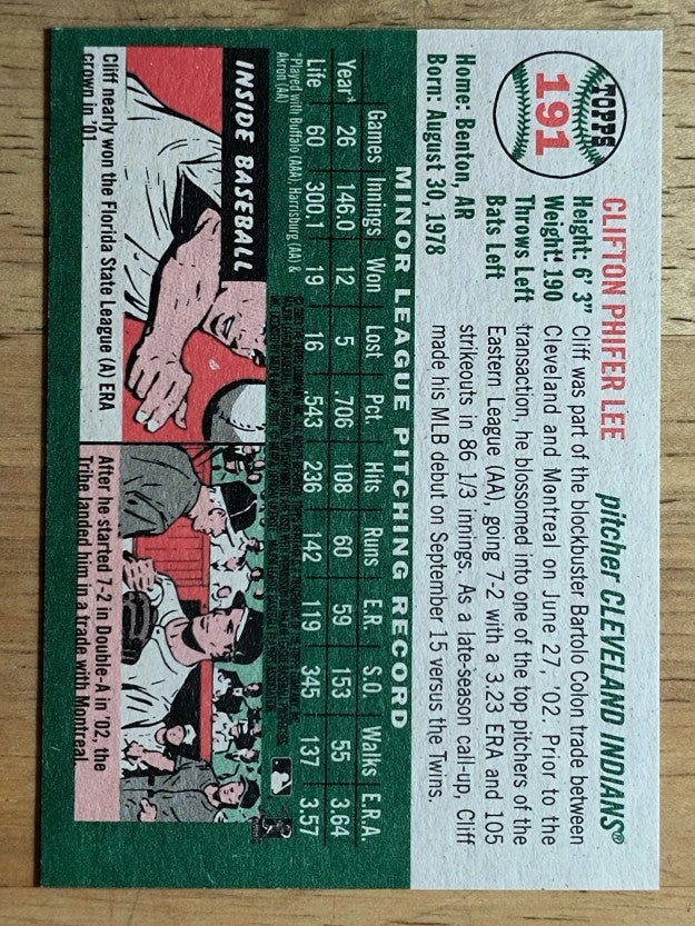2003 Topps Heritage #191 Cliff Lee