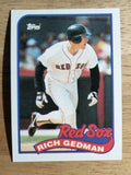 1989 Topps #652 Rich Gedman
