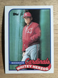 1989 Topps #654 Whitey Herzog MG
