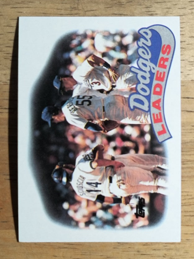 1989 Topps #669 Orel Hershiser/Mike Scioscia TL