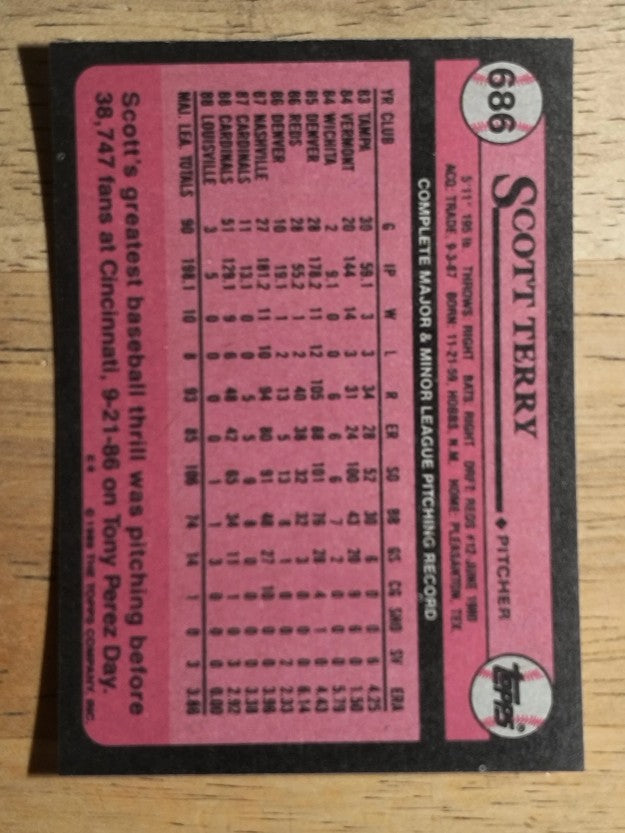 1989 Topps #686 Scott Terry