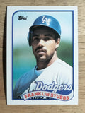 1989 Topps #697A Franklin Stubbs ERR/Team name on front in white