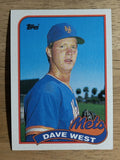 1989 Topps #787 Dave West RC