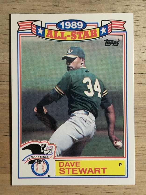1990 Topps Glossy All-Stars #21 Dave Stewart
