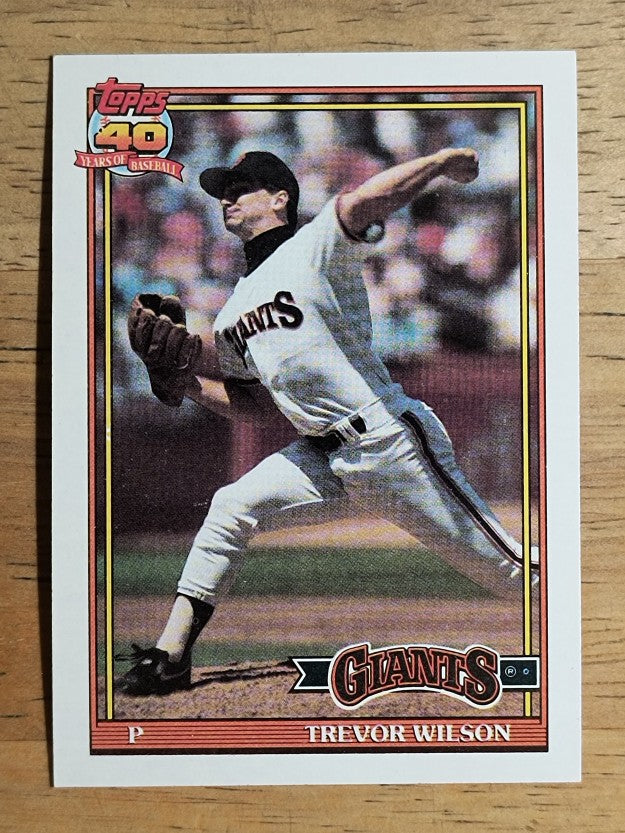 1991 Topps #96 Trevor Wilson