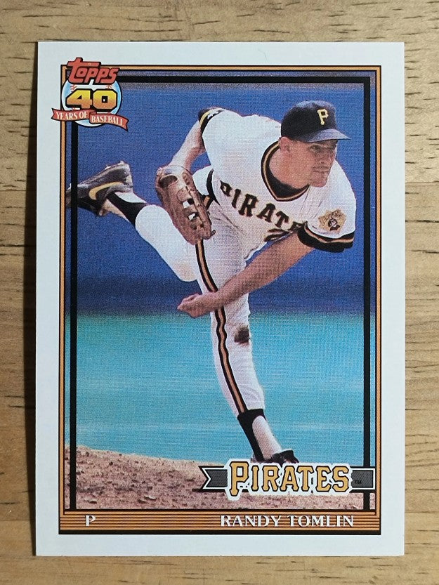 1991 Topps #167B Randy Tomlin RC COR/Harrisburg