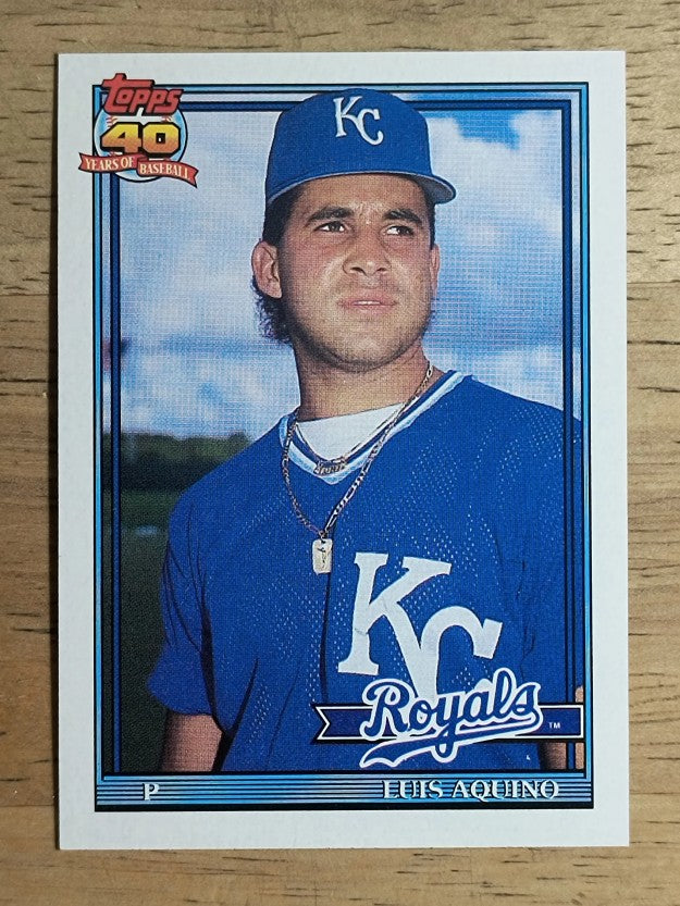 1991 Topps #169 Luis Aquino