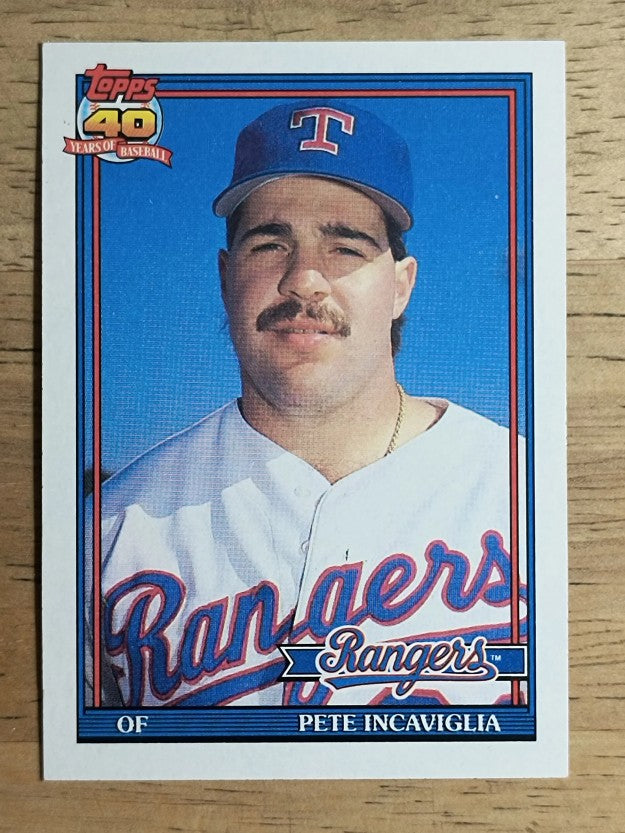 1991 Topps #172 Pete Incaviglia