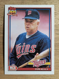 1991 Topps #201 Tom Kelly MG