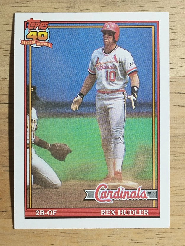 1991 Topps #228 Rex Hudler