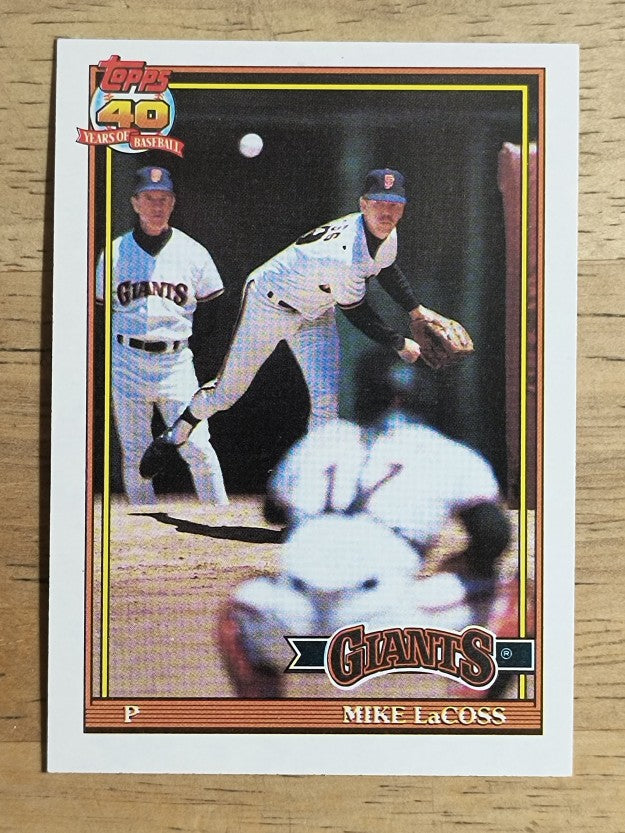 1991 Topps #242 Mike LaCoss