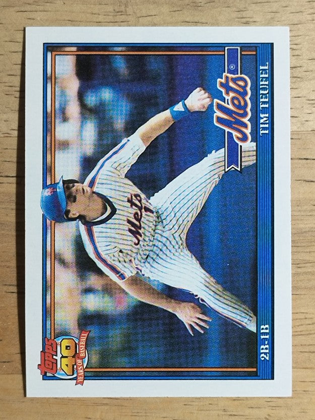 1991 Topps #302 Tim Teufel