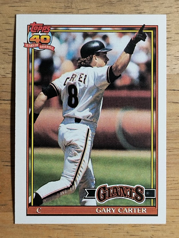 1991 Topps #310 Gary Carter