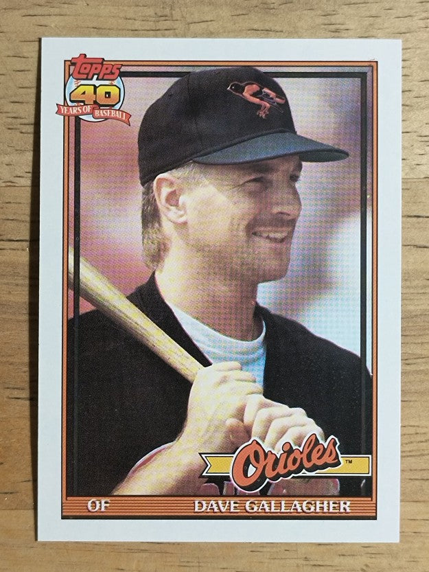 1991 Topps #349 Dave Gallagher