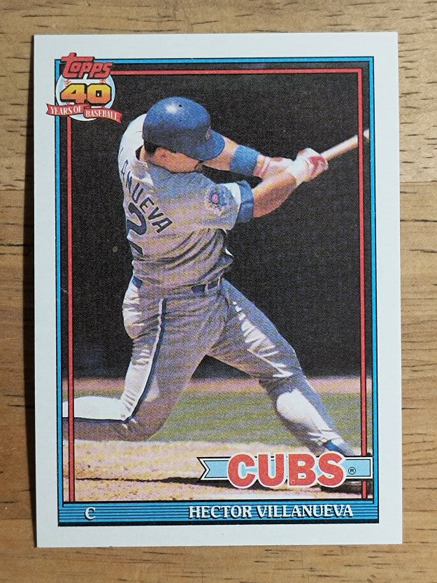 1991 Topps #362 Hector Villenueva