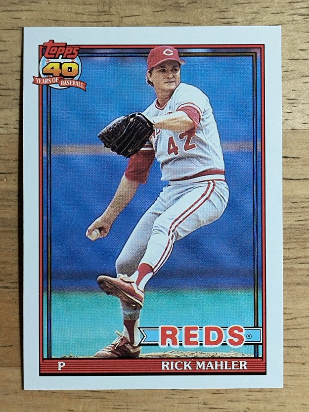 1991 Topps #363 Rick Mahler