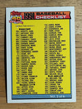 1991 Topps #366B Checklist 3 COR/119 Carl Nichols