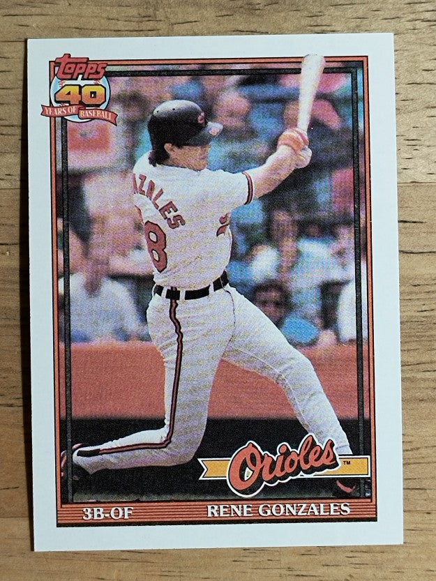 1991 Topps #377 Rene Gonzales