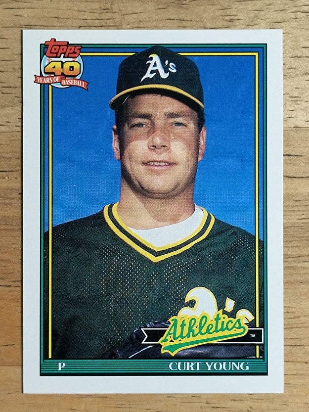 1991 Topps #473 Curt Young