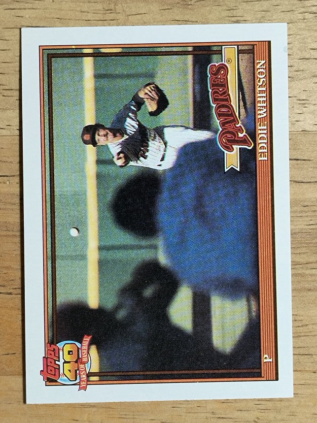 1991 Topps #481 Eddie Whitson