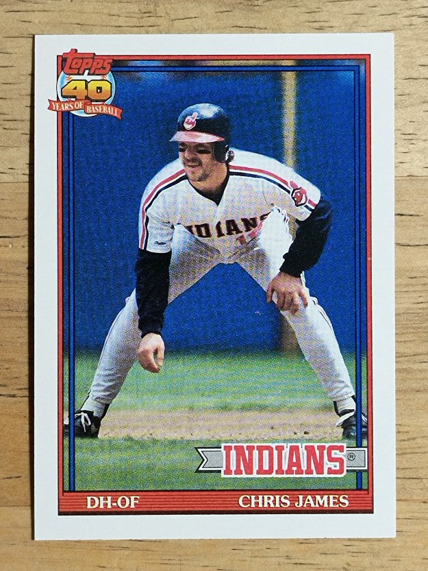 1991 Topps #494 Chris James