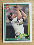 1991 Topps #502 Carney Lansford