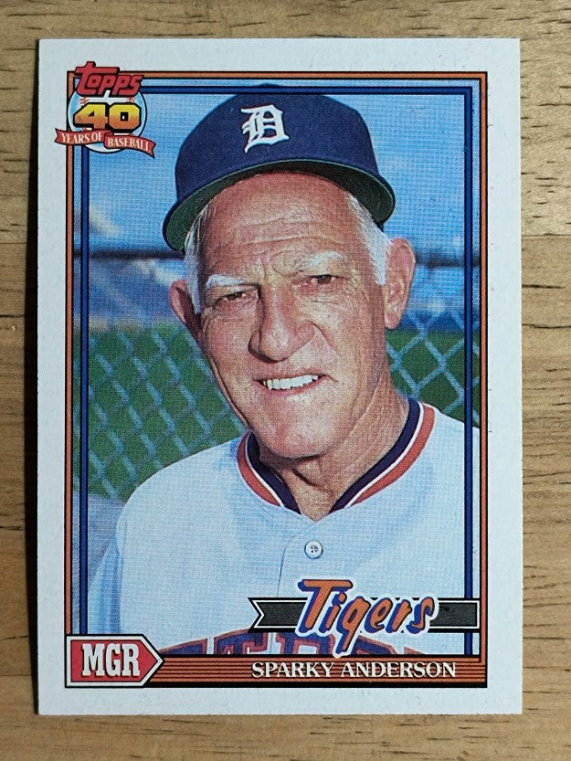 1991 Topps #519 Sparky Anderson MG