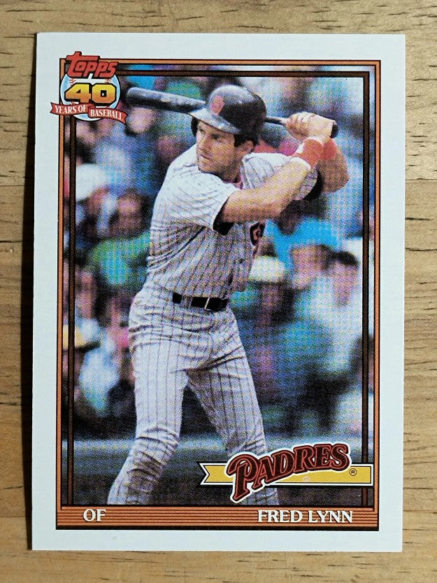 1991 Topps #586 Fred Lynn