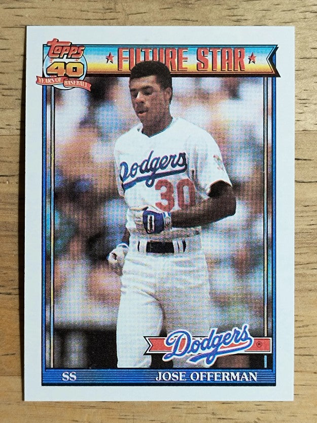 1991 Topps #587 Jose Offerman