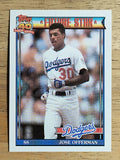 1991 Topps #587 Jose Offerman