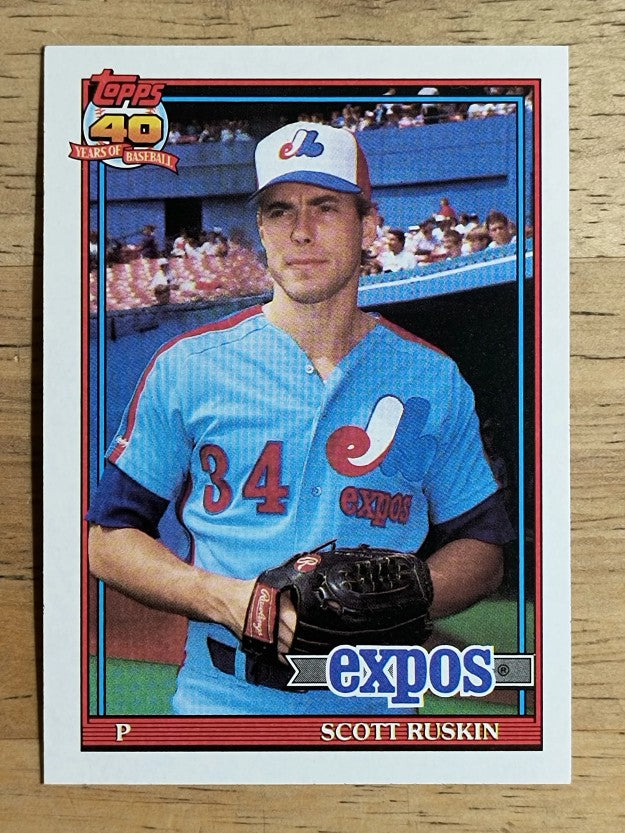 1991 Topps #589 Scott Ruskin