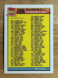 1991 Topps #656C Checklist 5 COR/438 Palacios/537 Lind/665 LaValliere