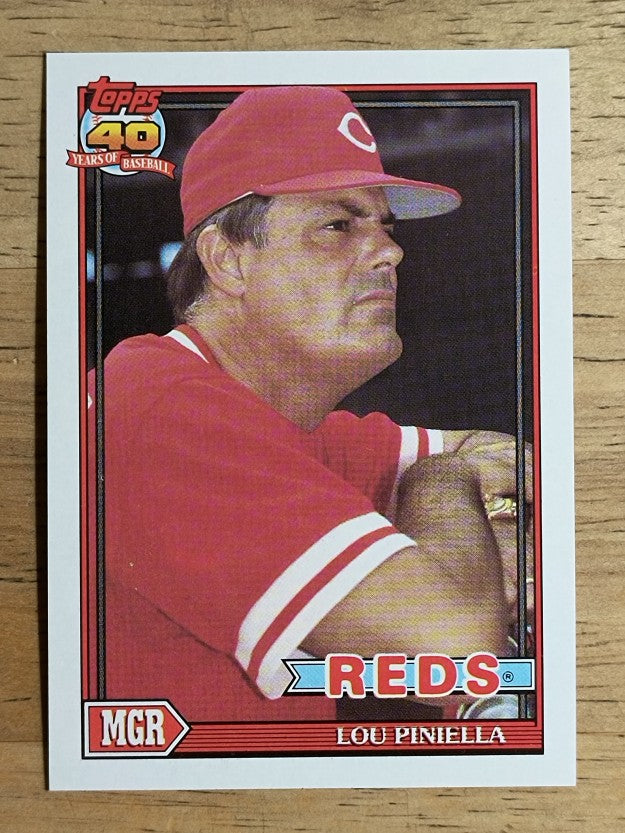 1991 Topps #669 Lou Piniella MG
