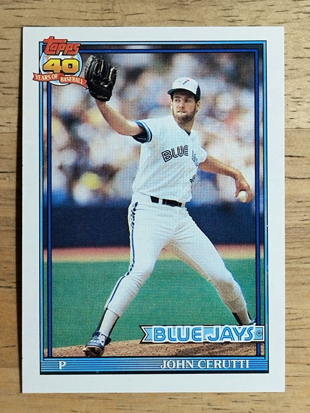 1991 Topps #687B John Cerutti COR/4.76 ERA in 1990