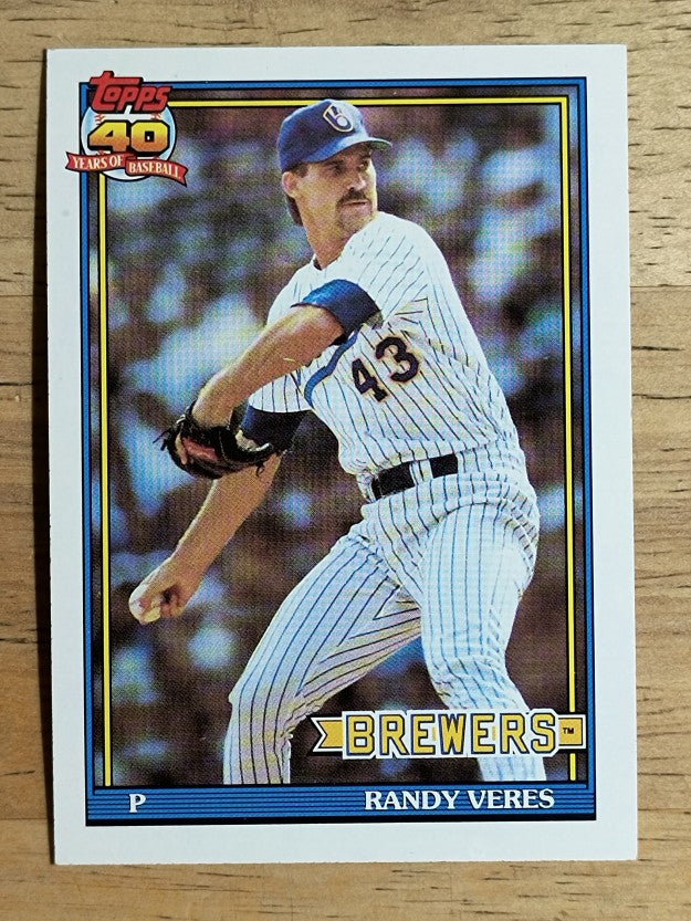 1991 Topps #694 Randy Veres