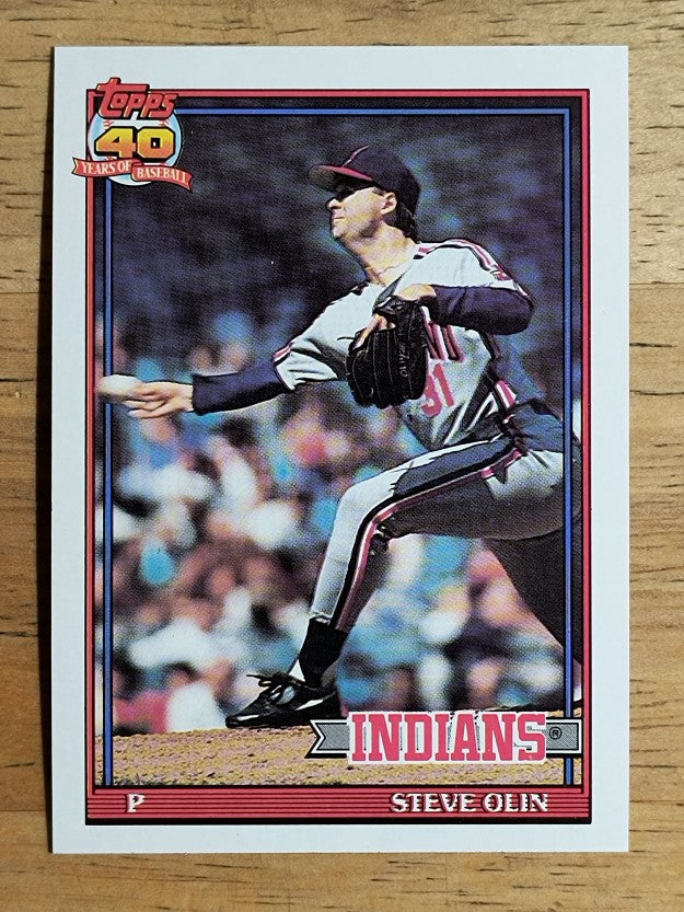 1991 Topps #696 Steve Olin