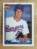 1991 Topps #706A Brad Arnsberg ERR/68.2 IP in 1990