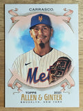 2021 Topps Allen and Ginter #313 Carlos Carrasco SP