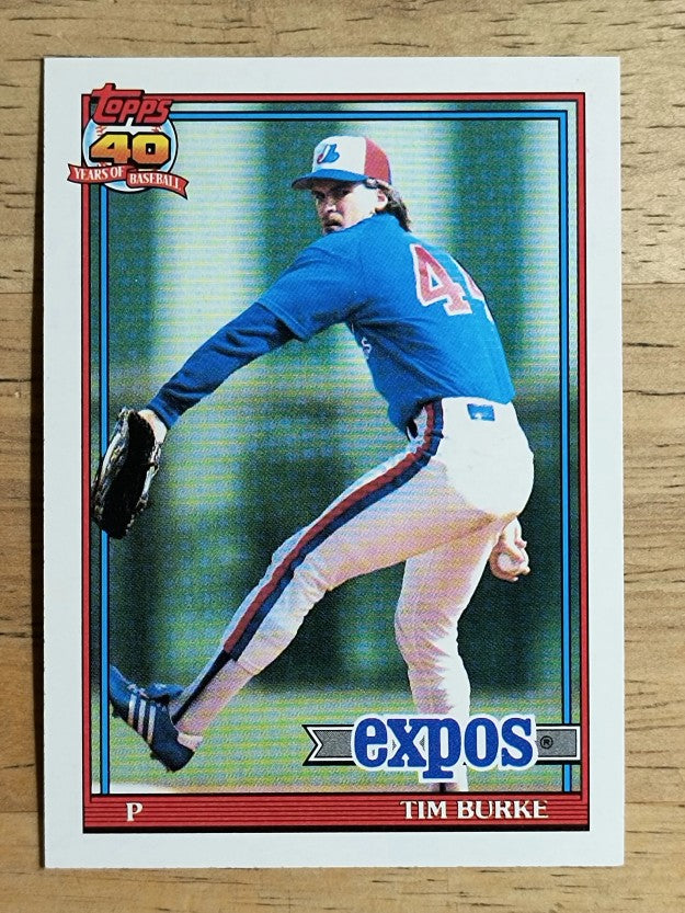 1991 Topps #715 Tim Burke