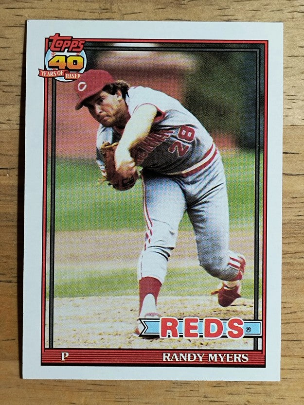 1991 Topps #780B Randy Myers COR/19 career losses