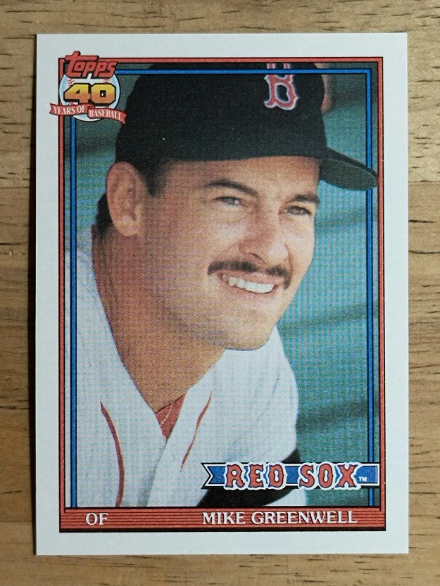 1991 Topps #792 Mike Greenwell