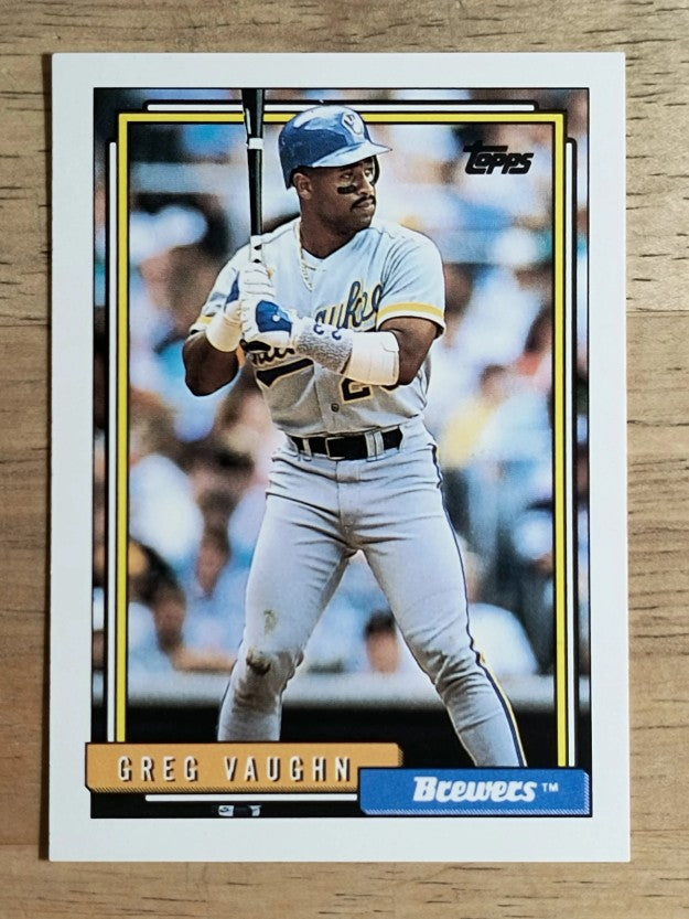 1992 Topps #572 Greg Vaughn