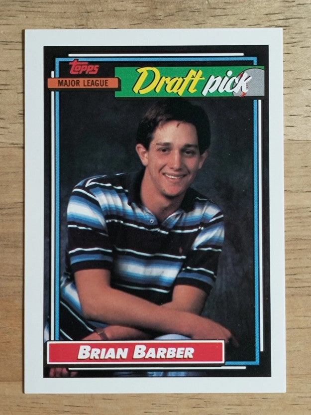 1992 Topps #594 Brian Barber RC