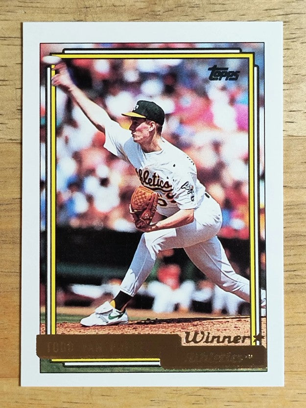 1992 Topps Gold Winners #142 Todd Van Poppel