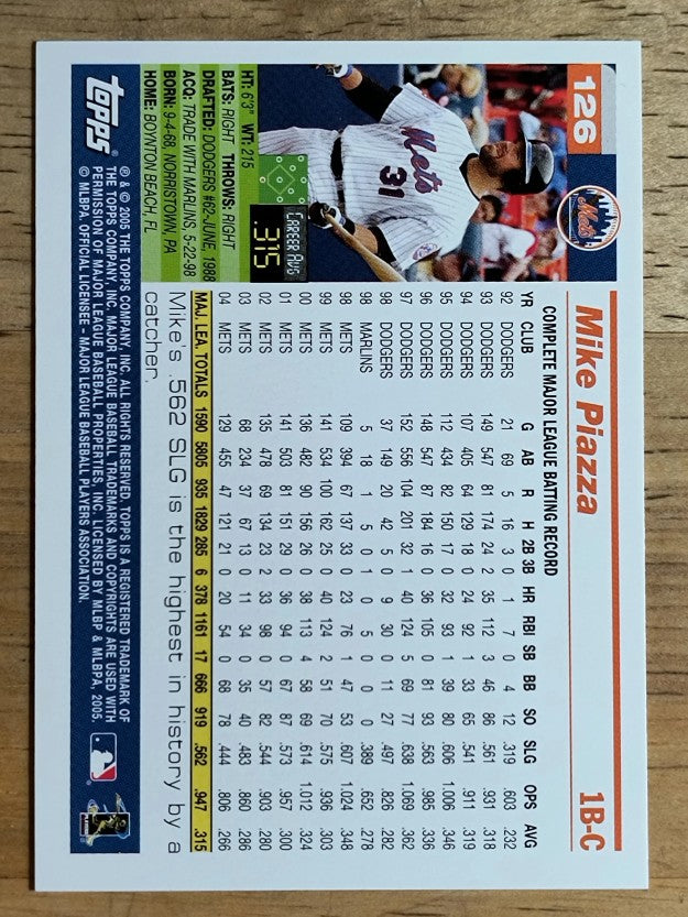2005 Topps Opening Day #126 Mike Piazza