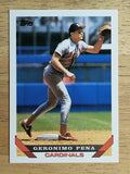 1993 Topps #312 Geronimo Pena