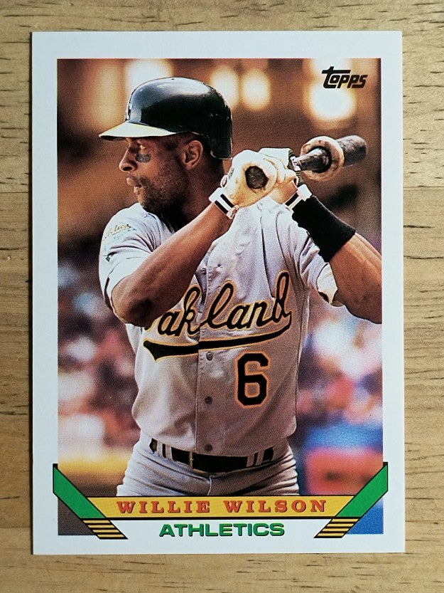 1993 Topps #318 Willie Wilson