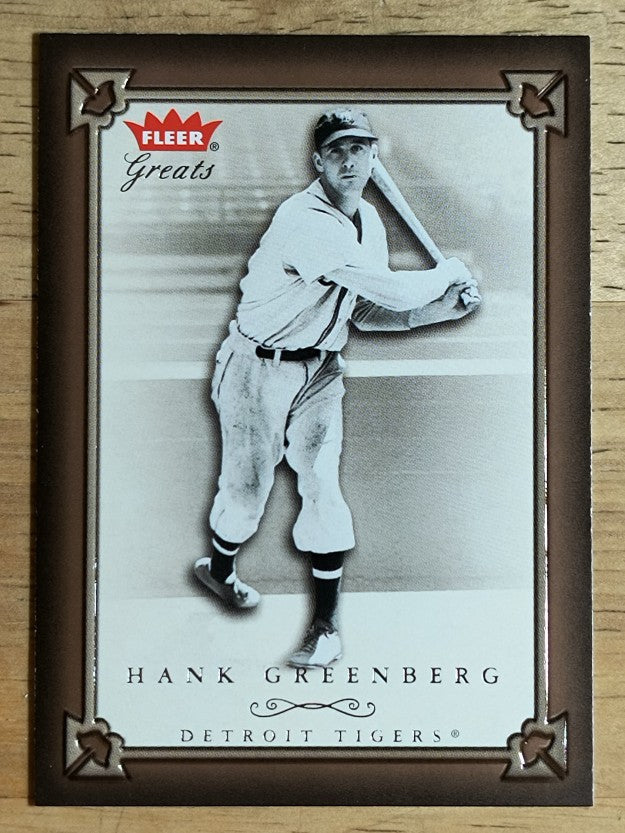 2004 Greats of the Game #5 Hank Greenberg